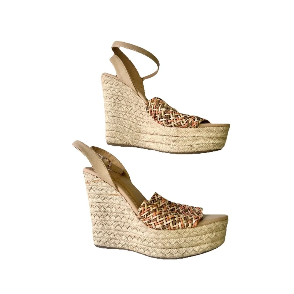 Bamboo Wedge Heels Size 8 Sandals Shoe Accessory Women‎ Clothing